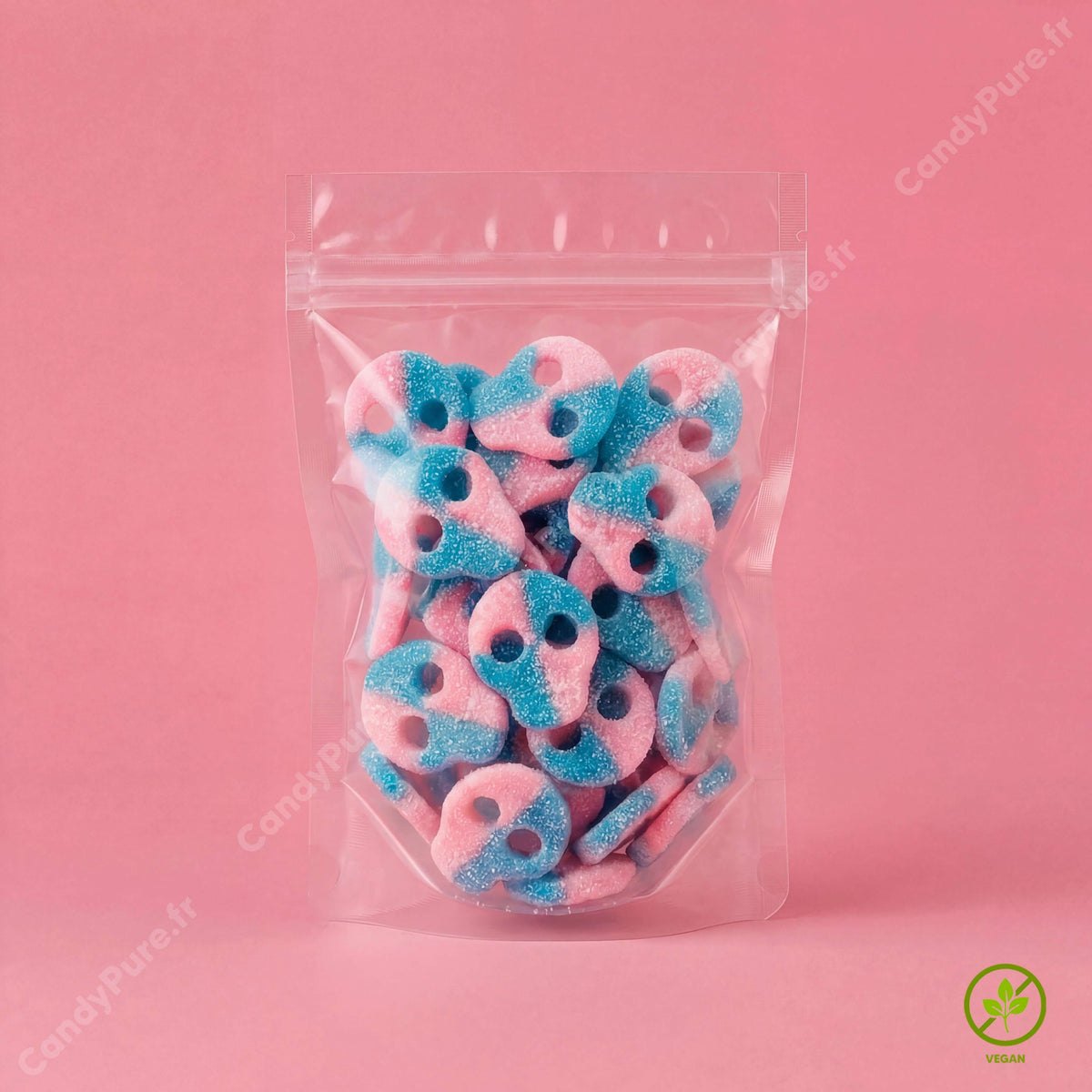 S-Marke Crânes BubbleGum - Bonbons Suédois (100g)