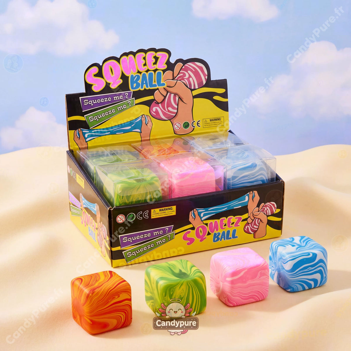 Squishy Cube Arc-en-ciel