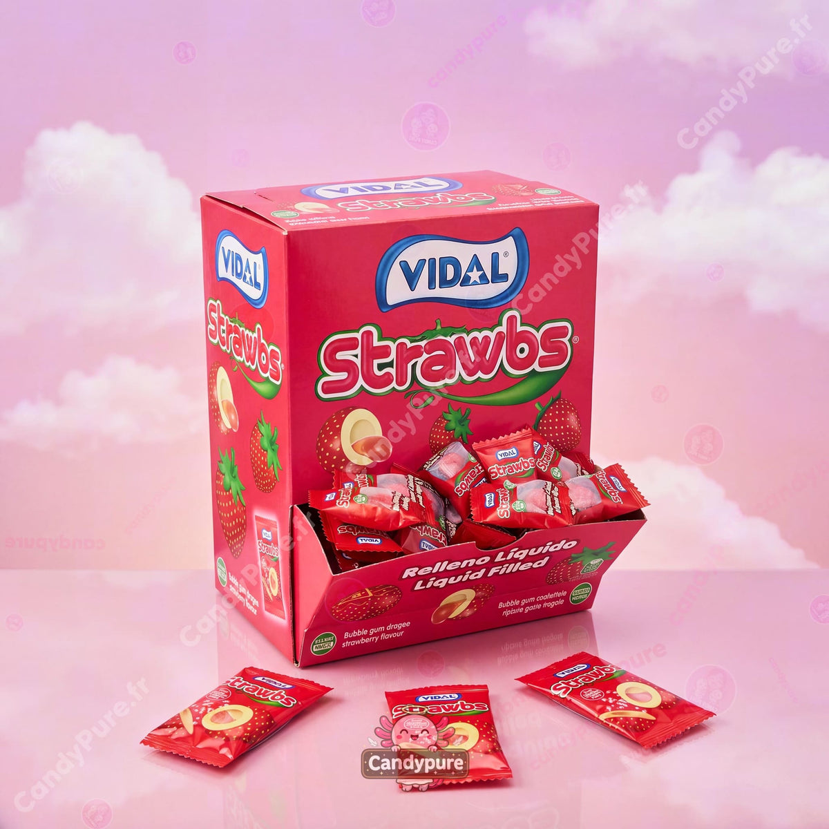 Vidal - Strawbs Fraise Cœur Liquide