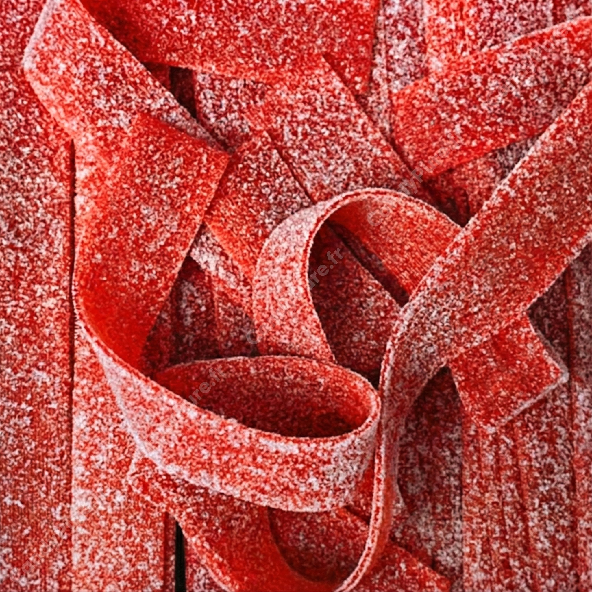 Rubans Fraise Acidulés (x10)