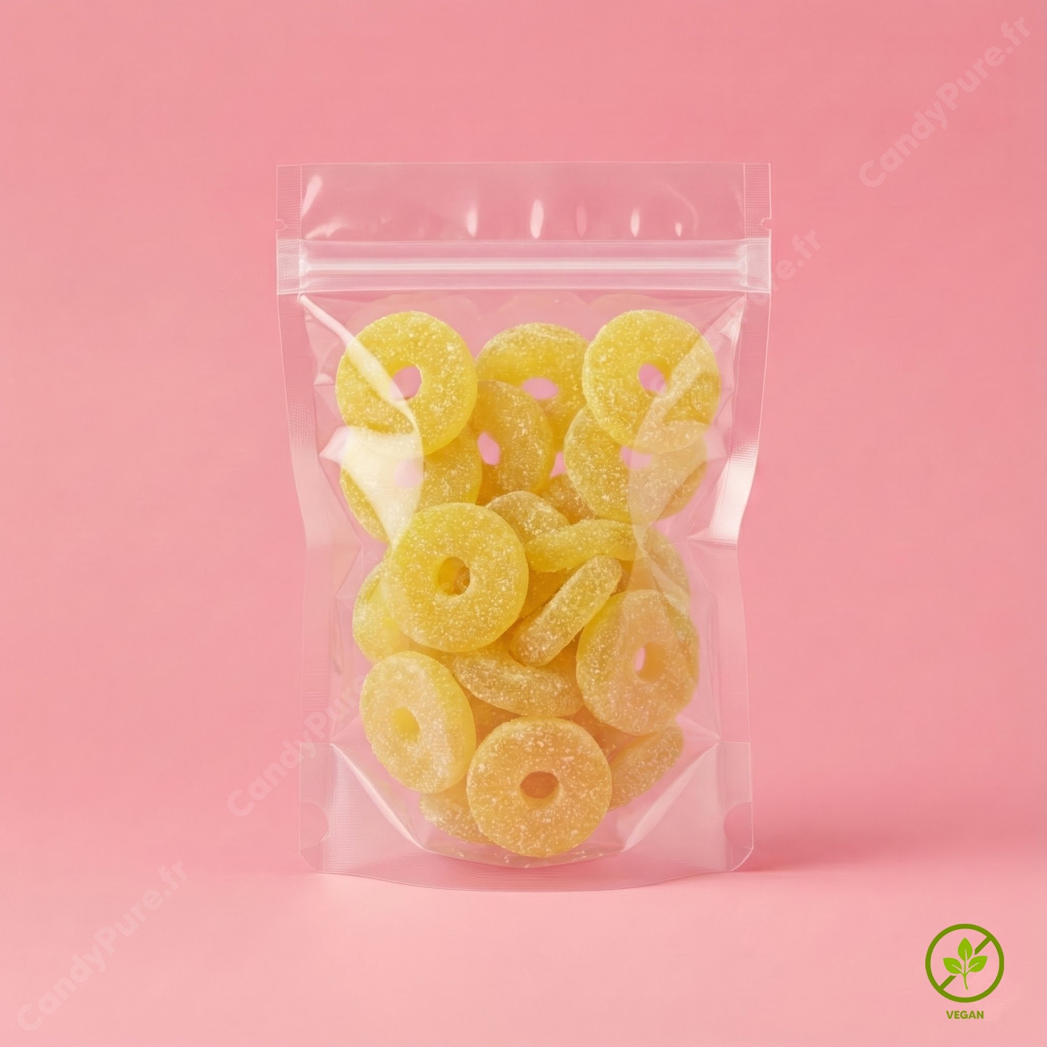 Anneaux à L'ananas Acidulés (100g)