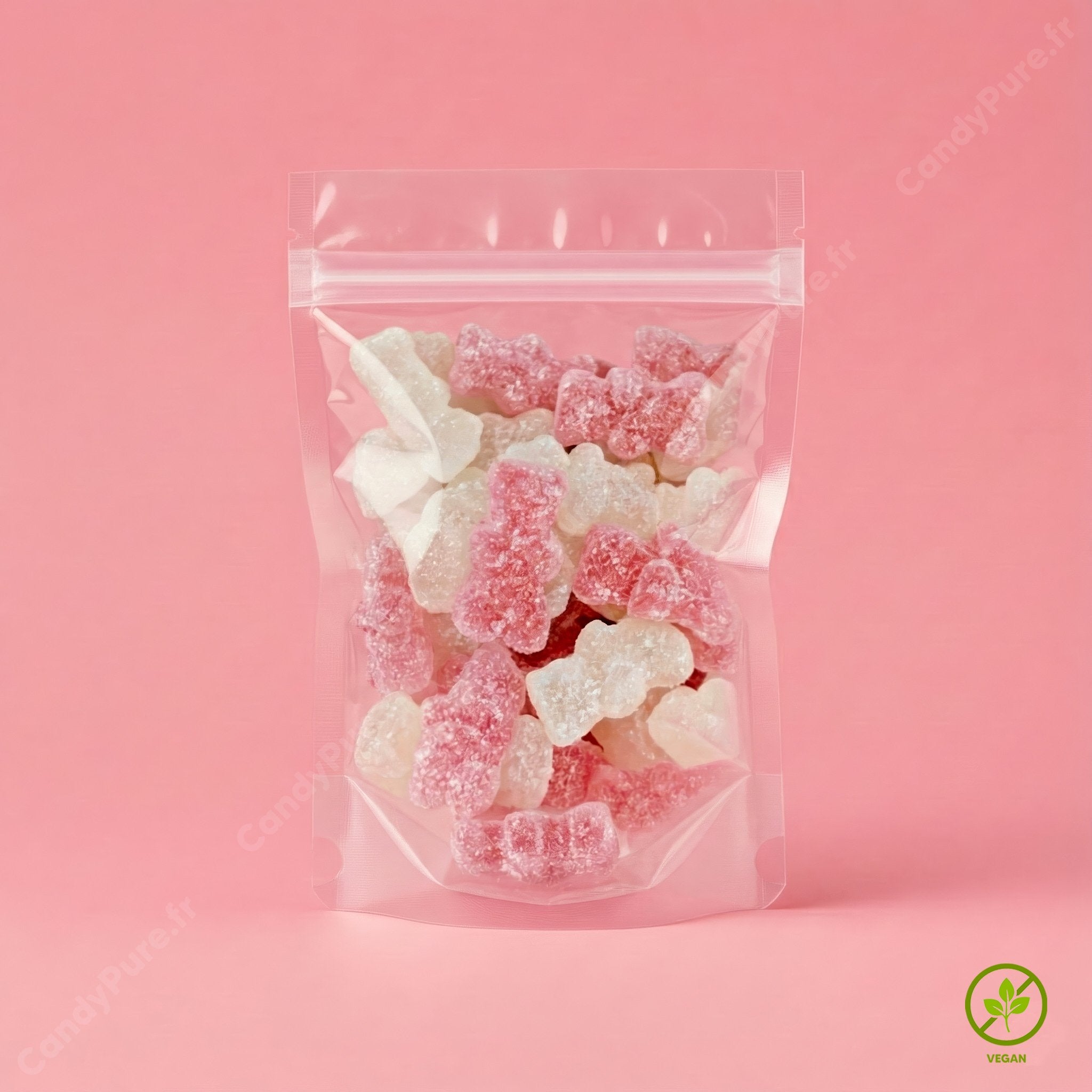 Oursons Fraise & Crème (100g)