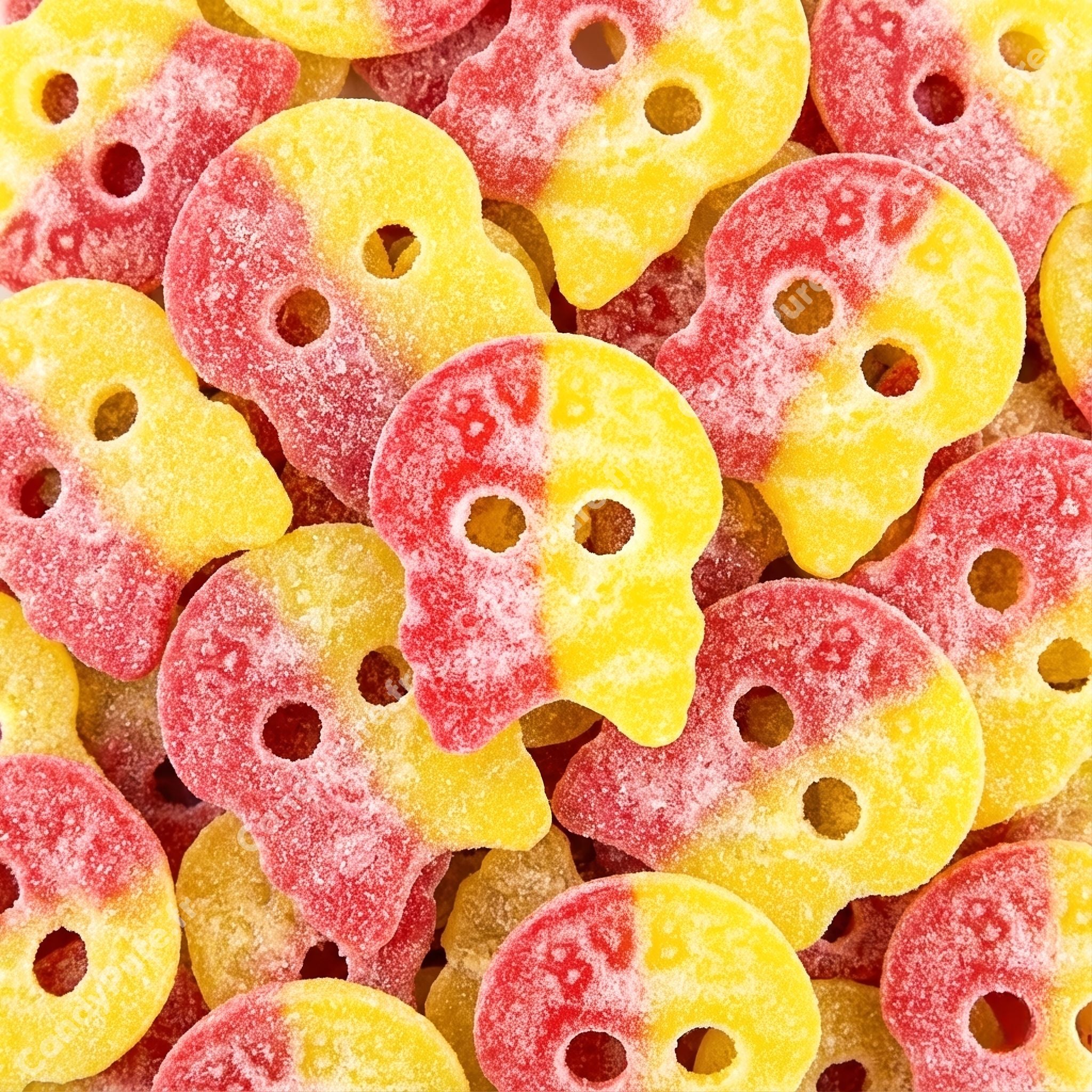 Bubs Crânes Framboise/Citron - Bonbons Suédois (100g)