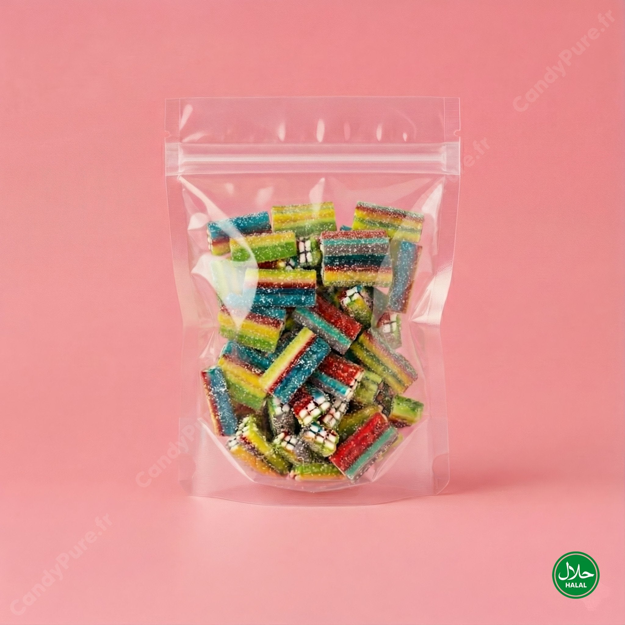 Briques Multicolores Acidulées (100g)