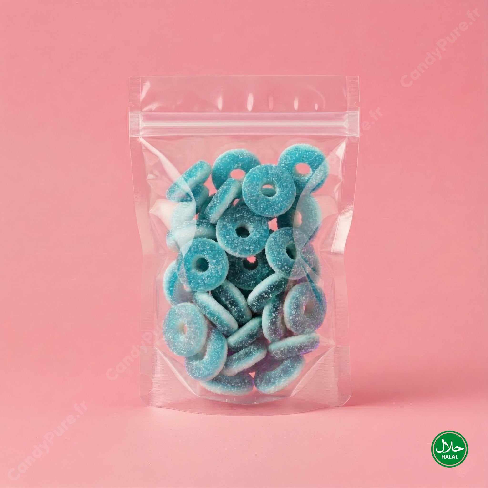 Anneaux Framboise Acidulés (100g)