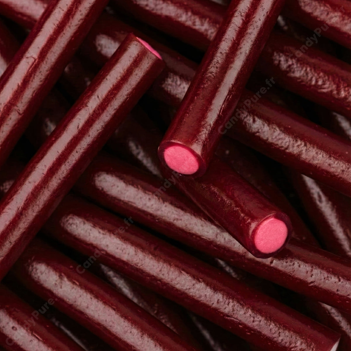 Câbles Cerise Lisse (x5)