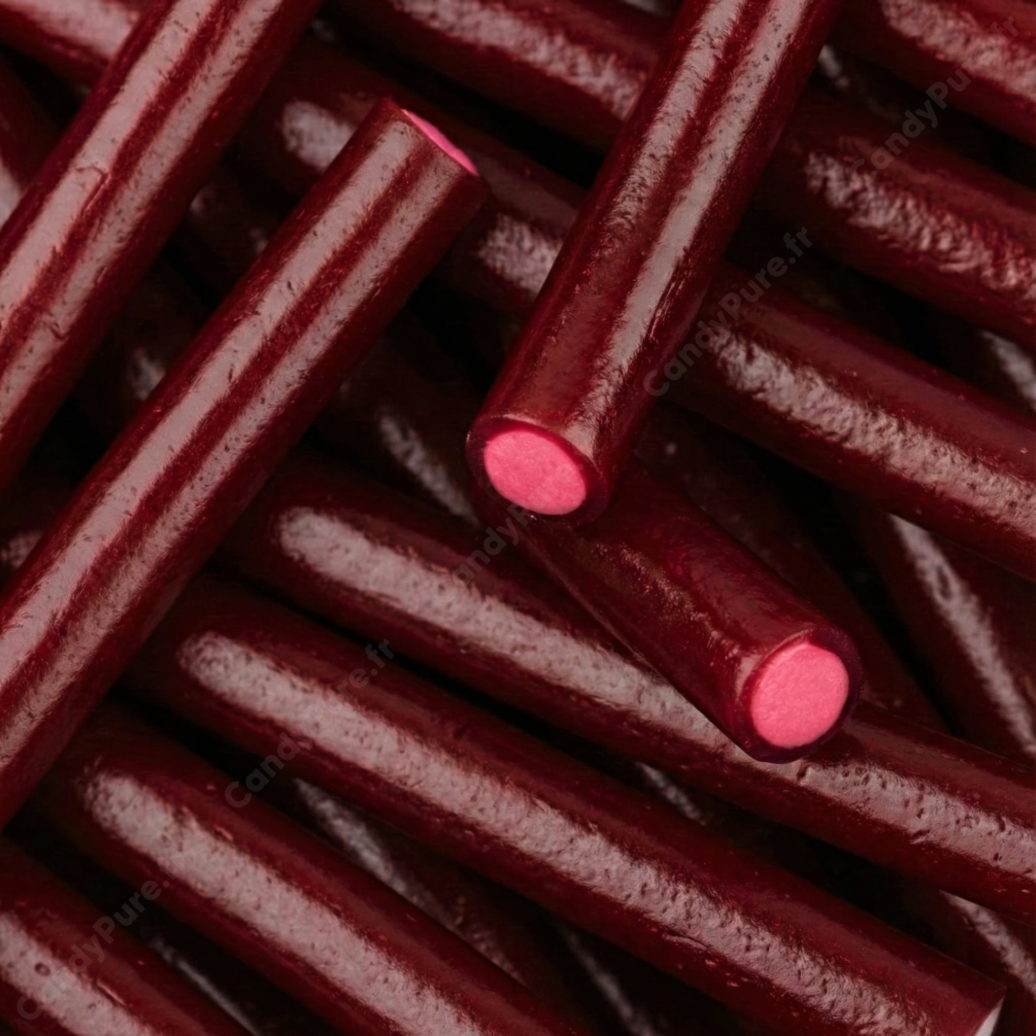 Câbles Cerise Lisse (x5)