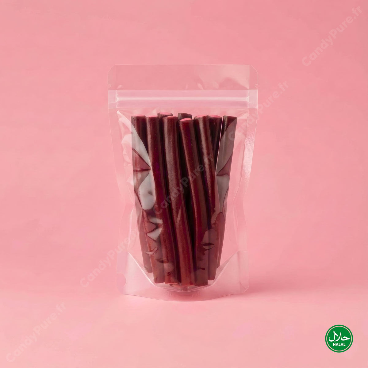 Câbles Cerise Lisse (x5)