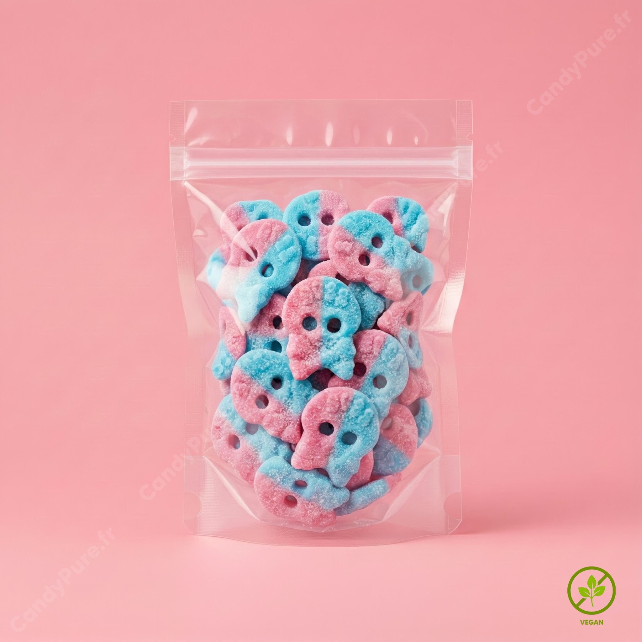 Bubs Crânes BubbleGum - Bonbons Suédois (100g)