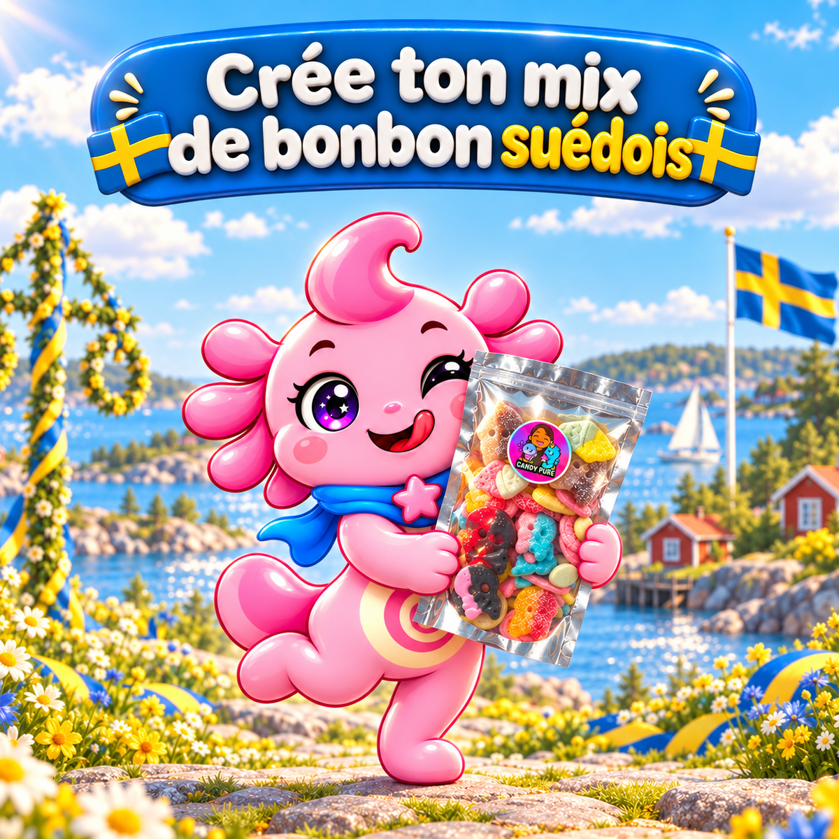 Pick'n'Mix Suédois - Bonbons Vrac à Composer