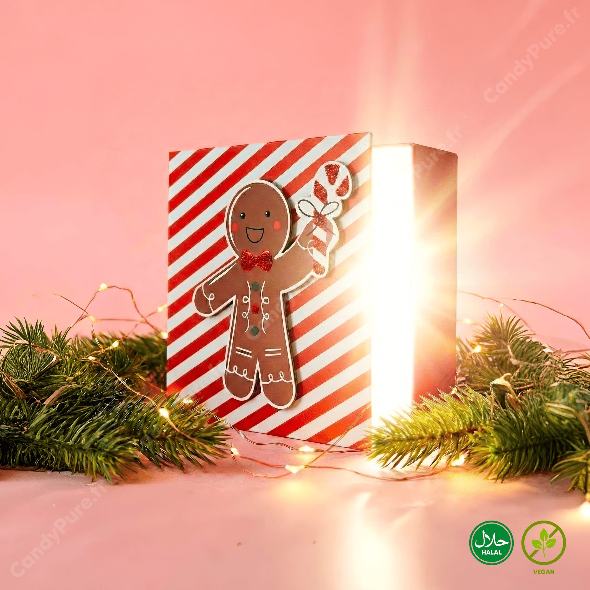 La Boîte de Noël (Garnie de Bonbons)