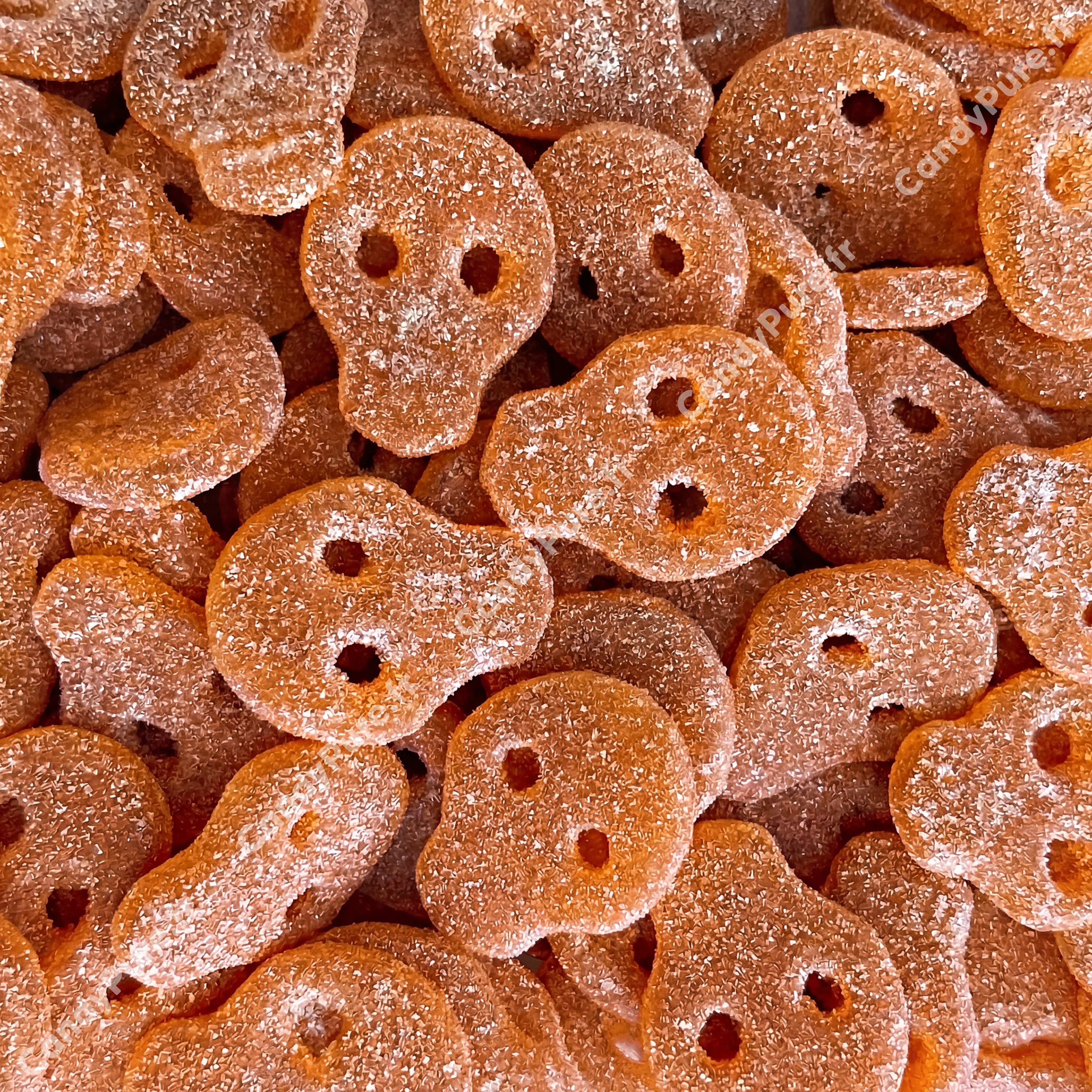 Crânes Mangue Acidulés (100g) - Bonbons Suédois