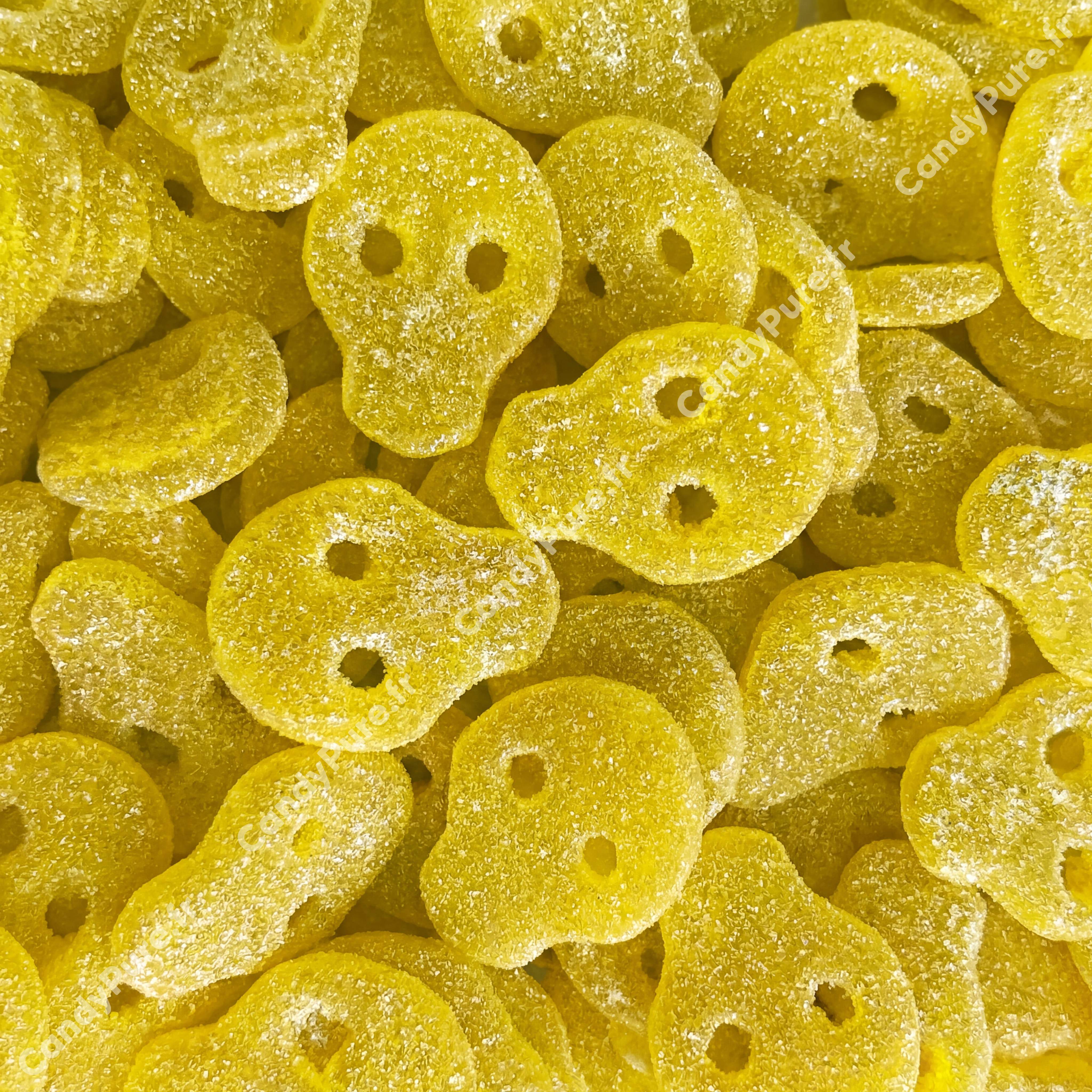 Crânes Ananas Acidulés (100g) - Bonbons Suédois