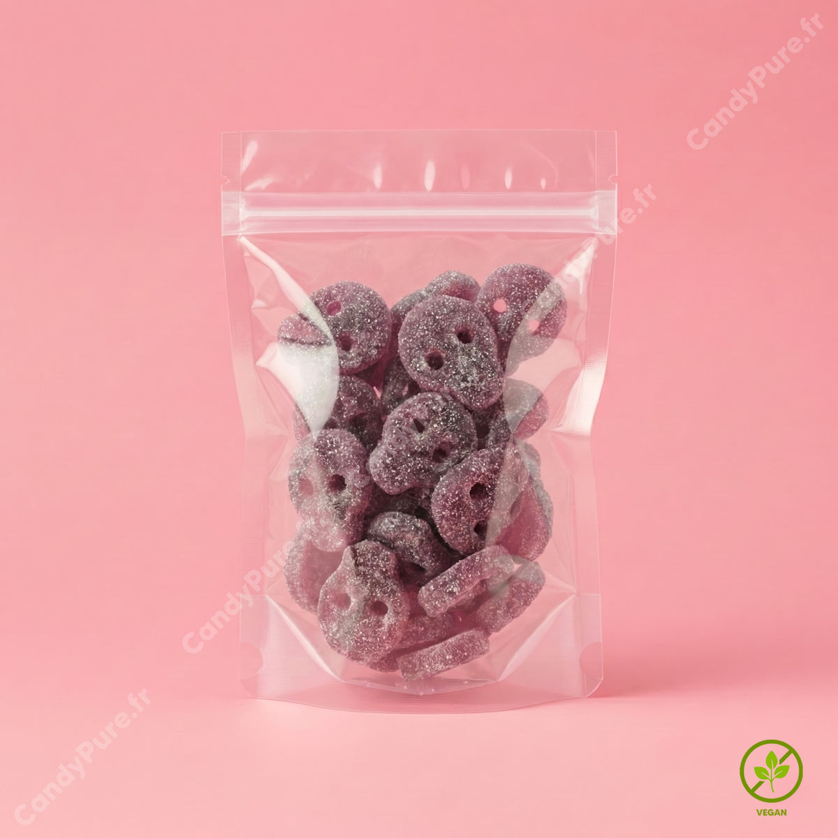 Sour Strawberry &amp; Cream Skulls (100g) 