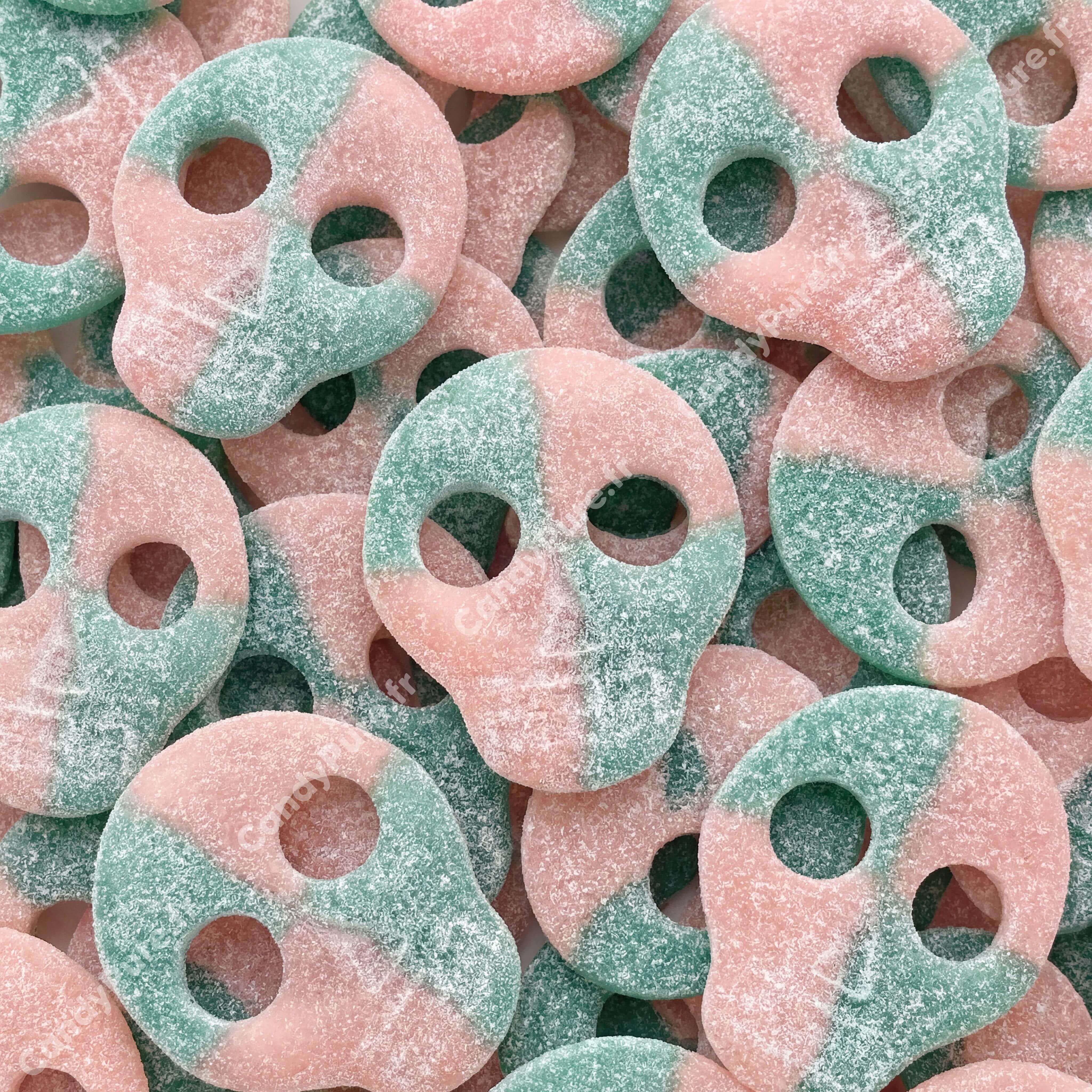 S-Marke Crânes BubbleGum - Bonbons Suédois (100g)