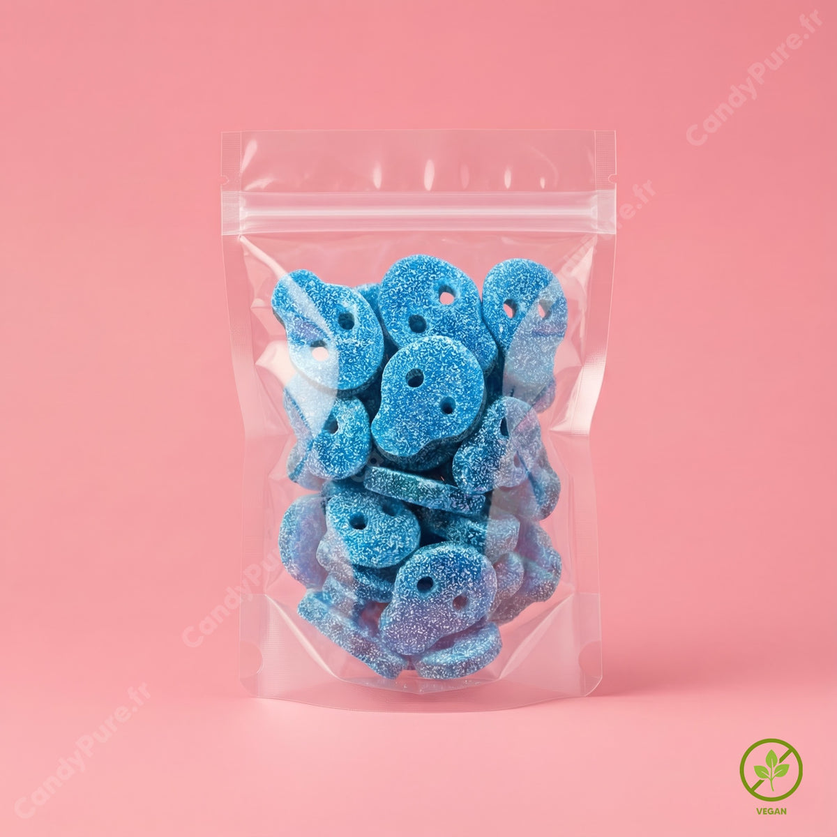 Crânes Framboise Acidulés (100g) - Bonbons Suédois