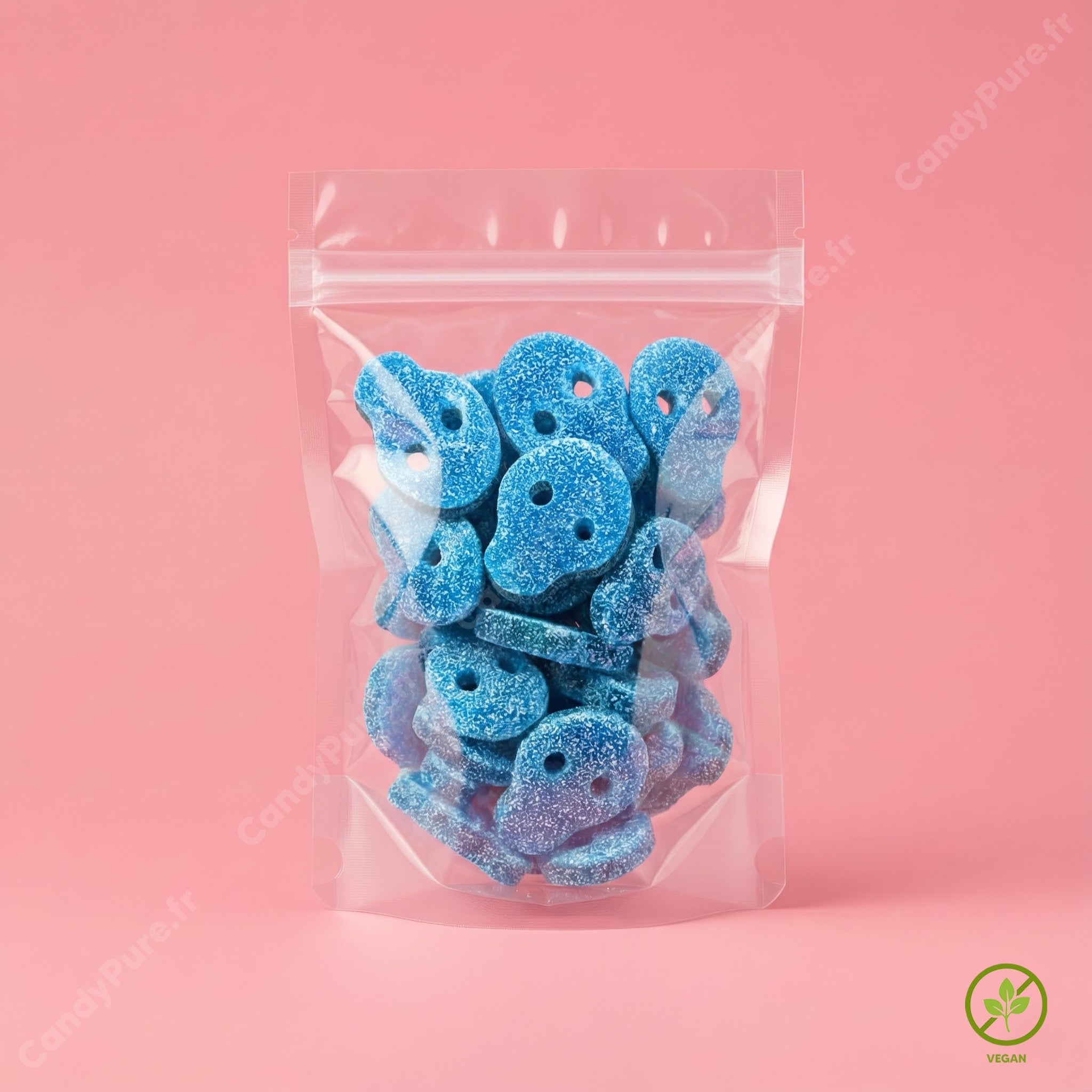 Crânes Framboise Acidulés (100g)