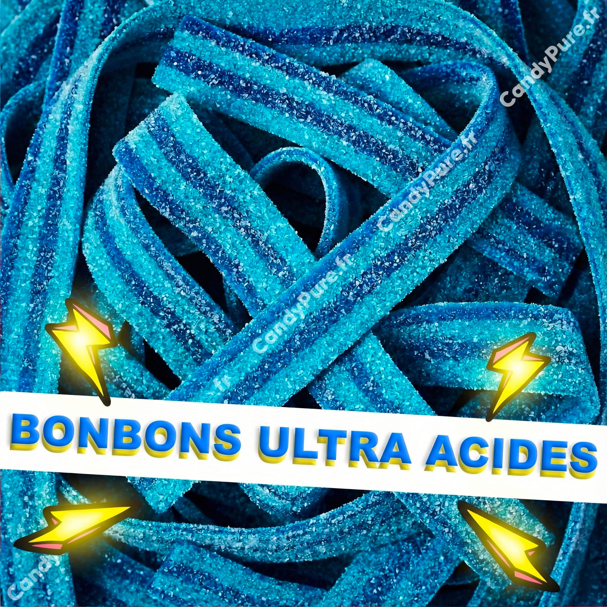 Rubans Framboise Ultra Acidulés (x10)