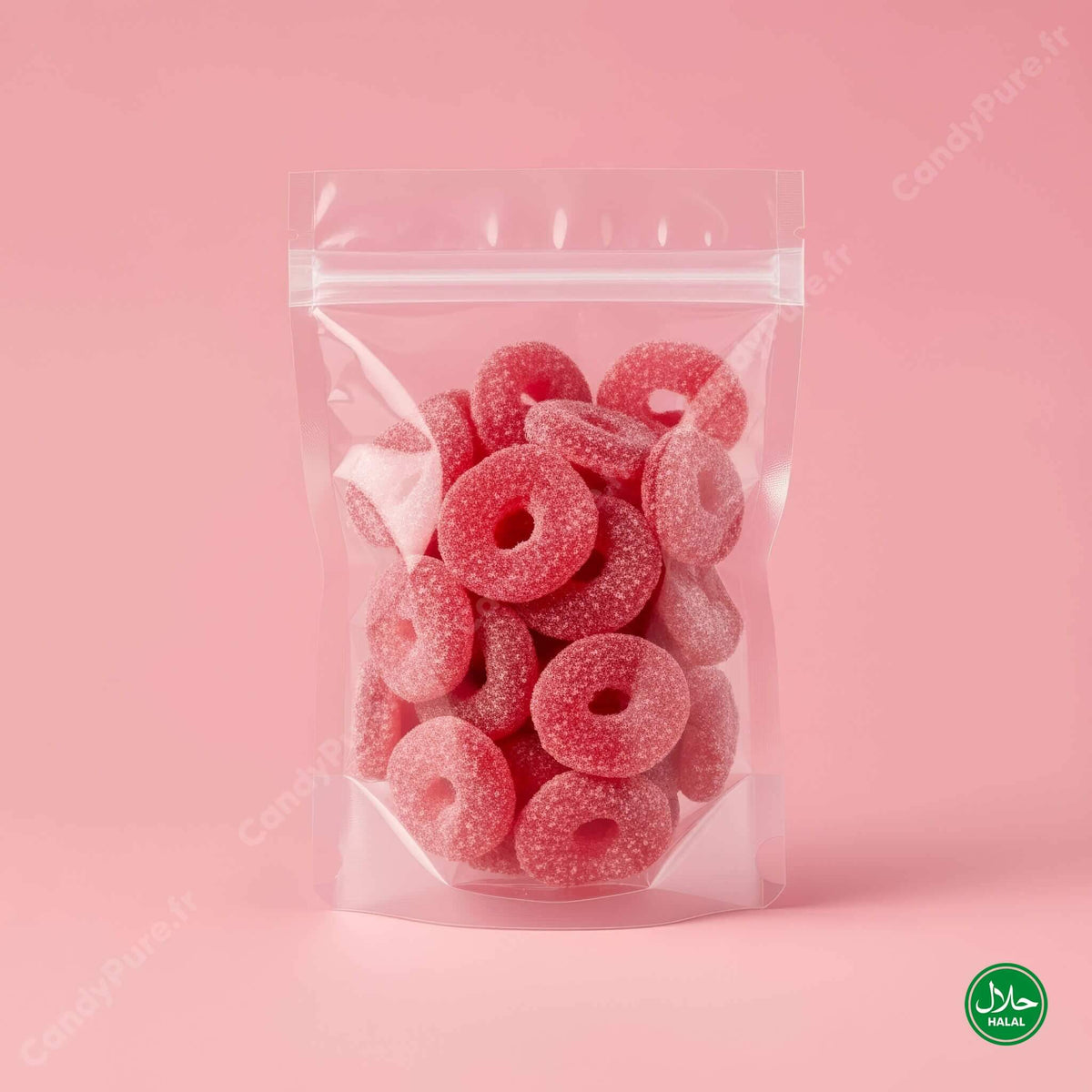 Anneaux Fraises Acidulés (100g)