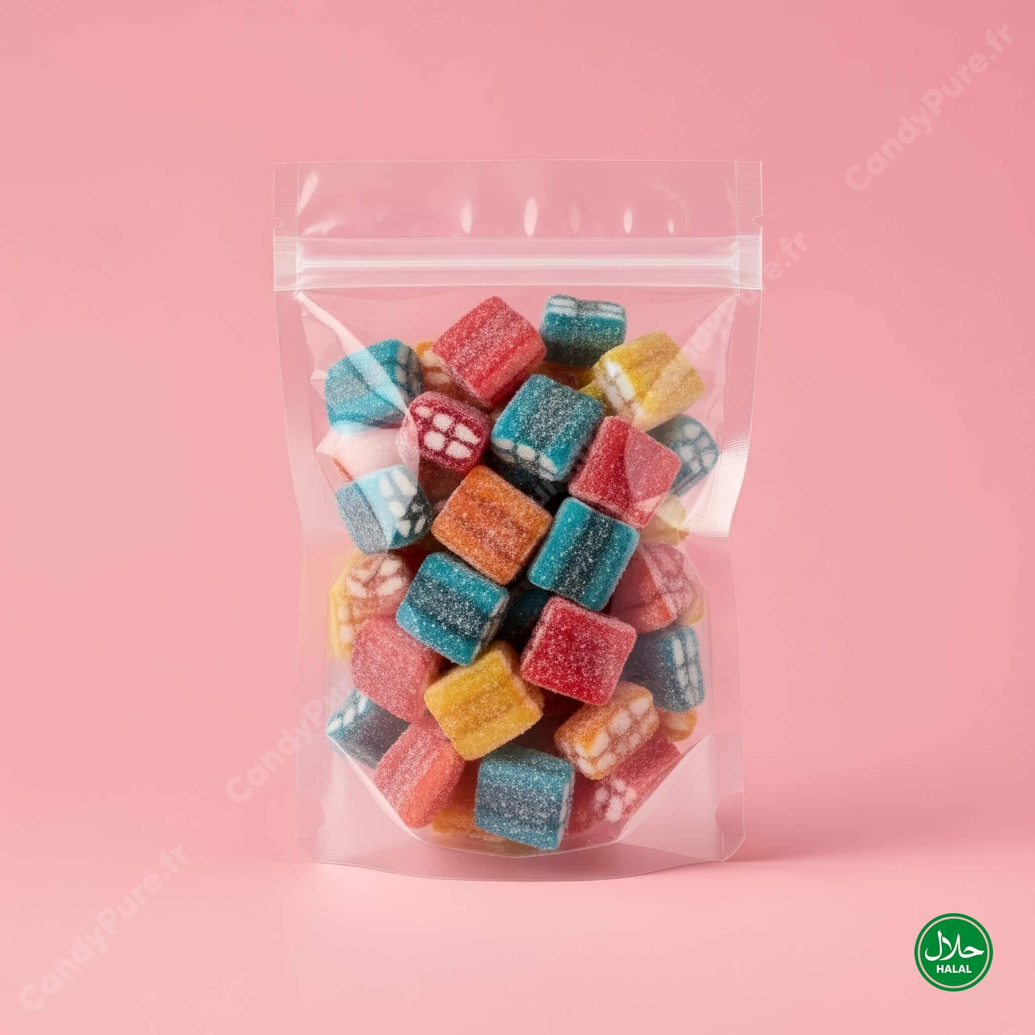 Briques Arc-En-Ciel Acidulés (100g)