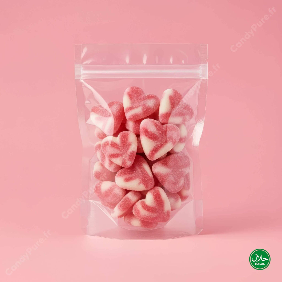 Cœurs Crémeux Twist Fraise Sucrés (100g)