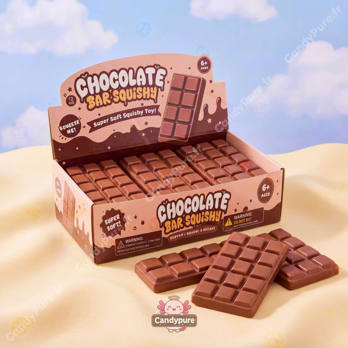 Squishy Tablettes de chocolat au Lait
