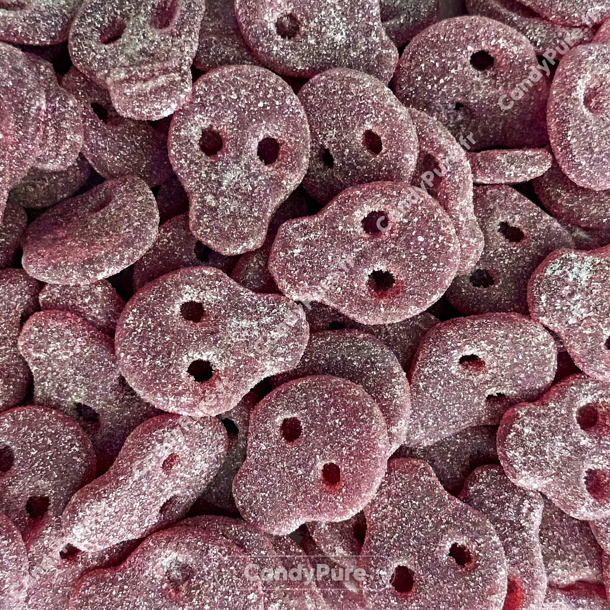 Sour Strawberry &amp; Cream Skulls (100g) 