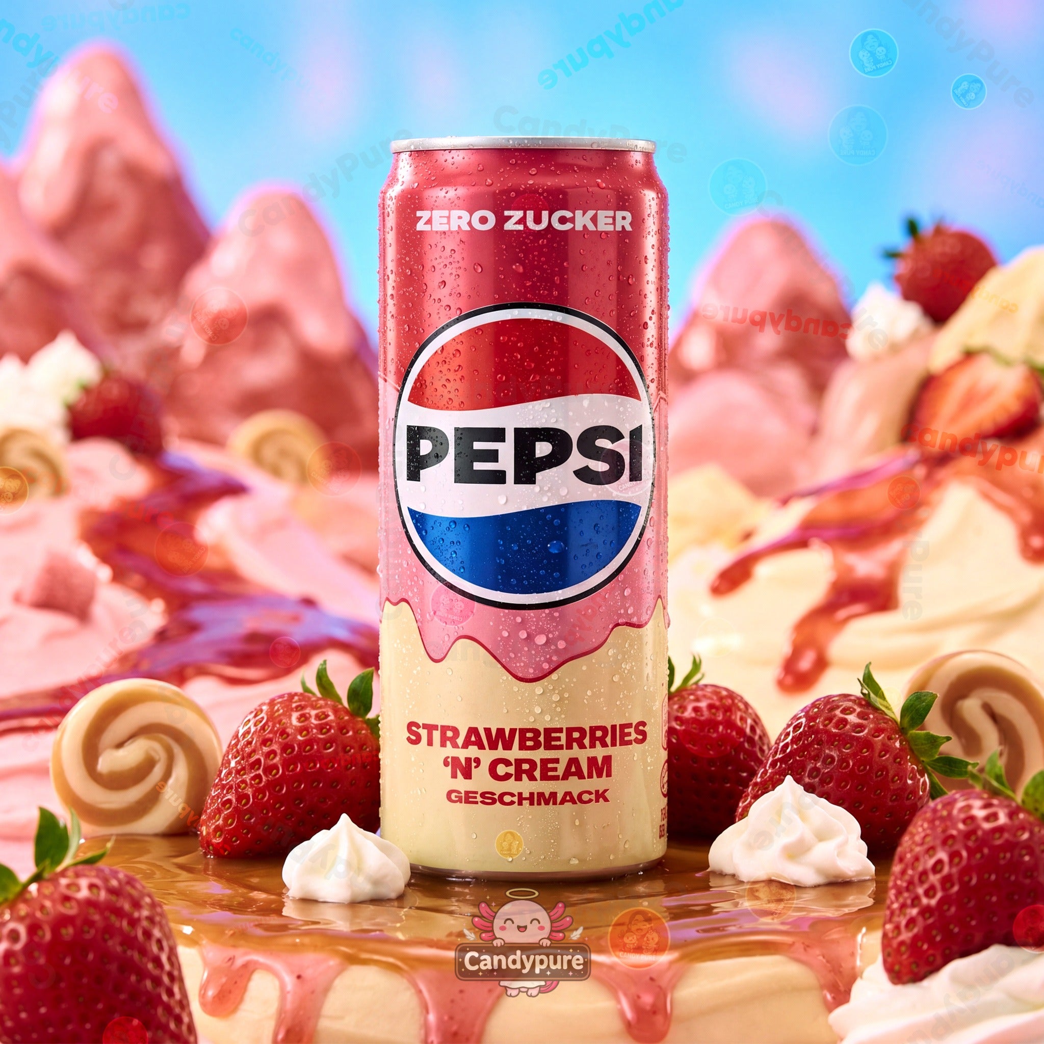 Pepsi - Fraise/Crème) – 330ml