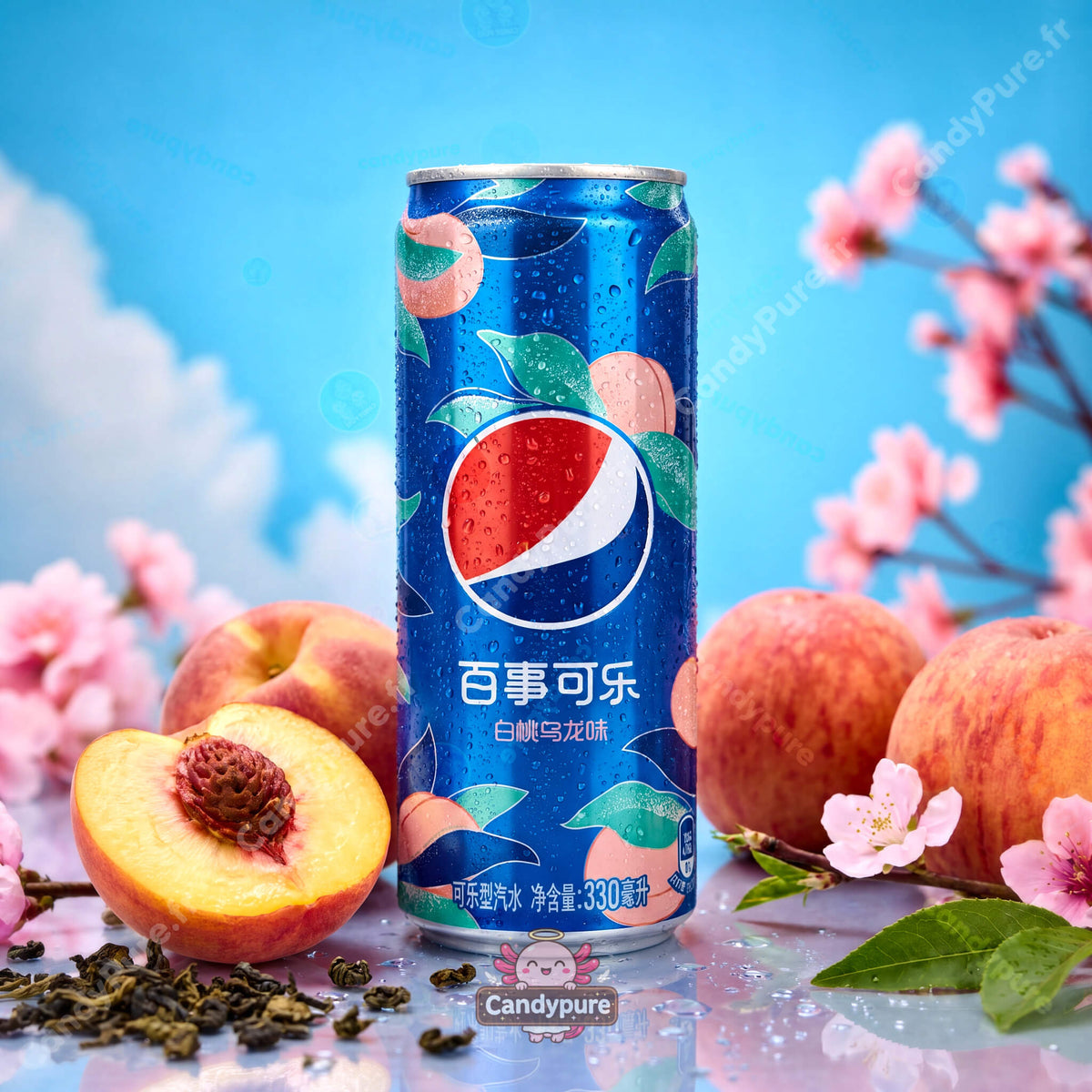 Pepsi - Pêche Blanche Oolong – 330ml