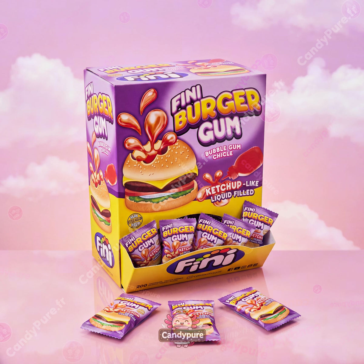 Fini - Burger Gum Cœur Liquide