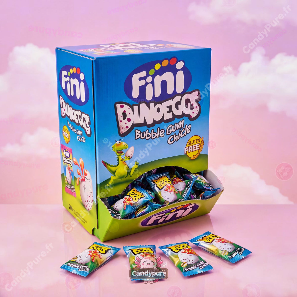 Fini - Dino Eggs Bubble Gum Sans Gluten