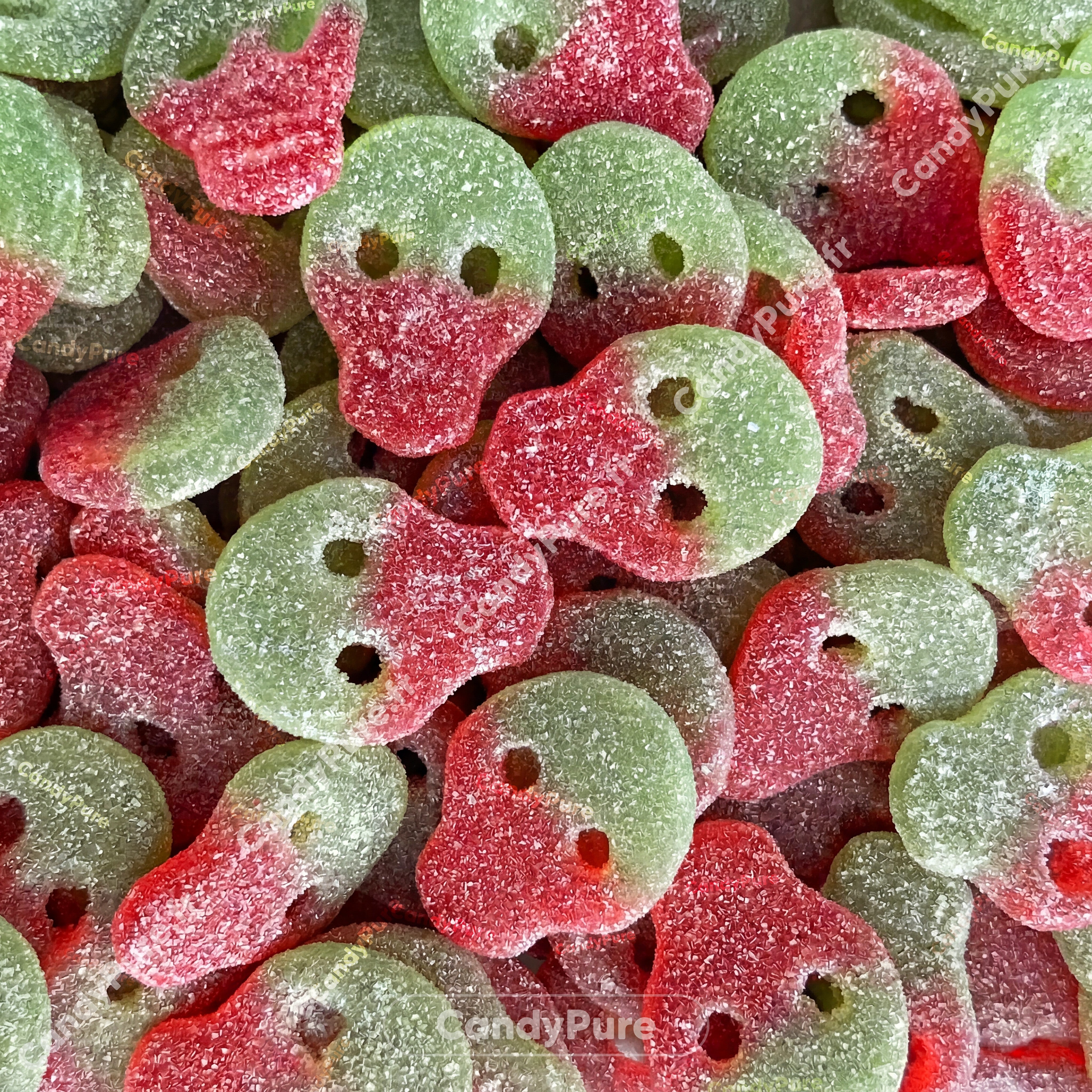 Crânes Pastèque Acidulés (100g) - Bonbons Suédois