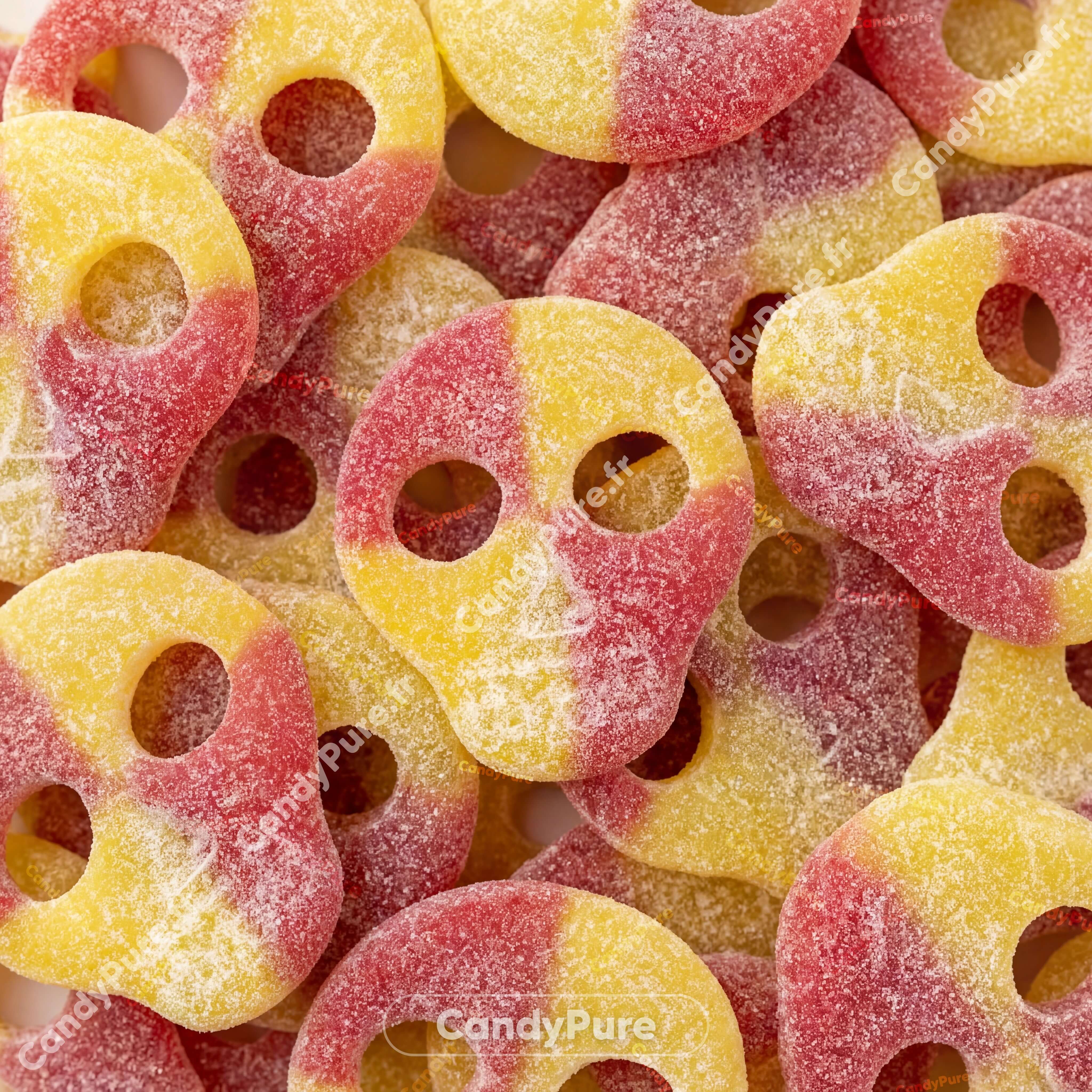 S-Marke Crânes Framboise/Citron - Bonbons Suédois (100g)