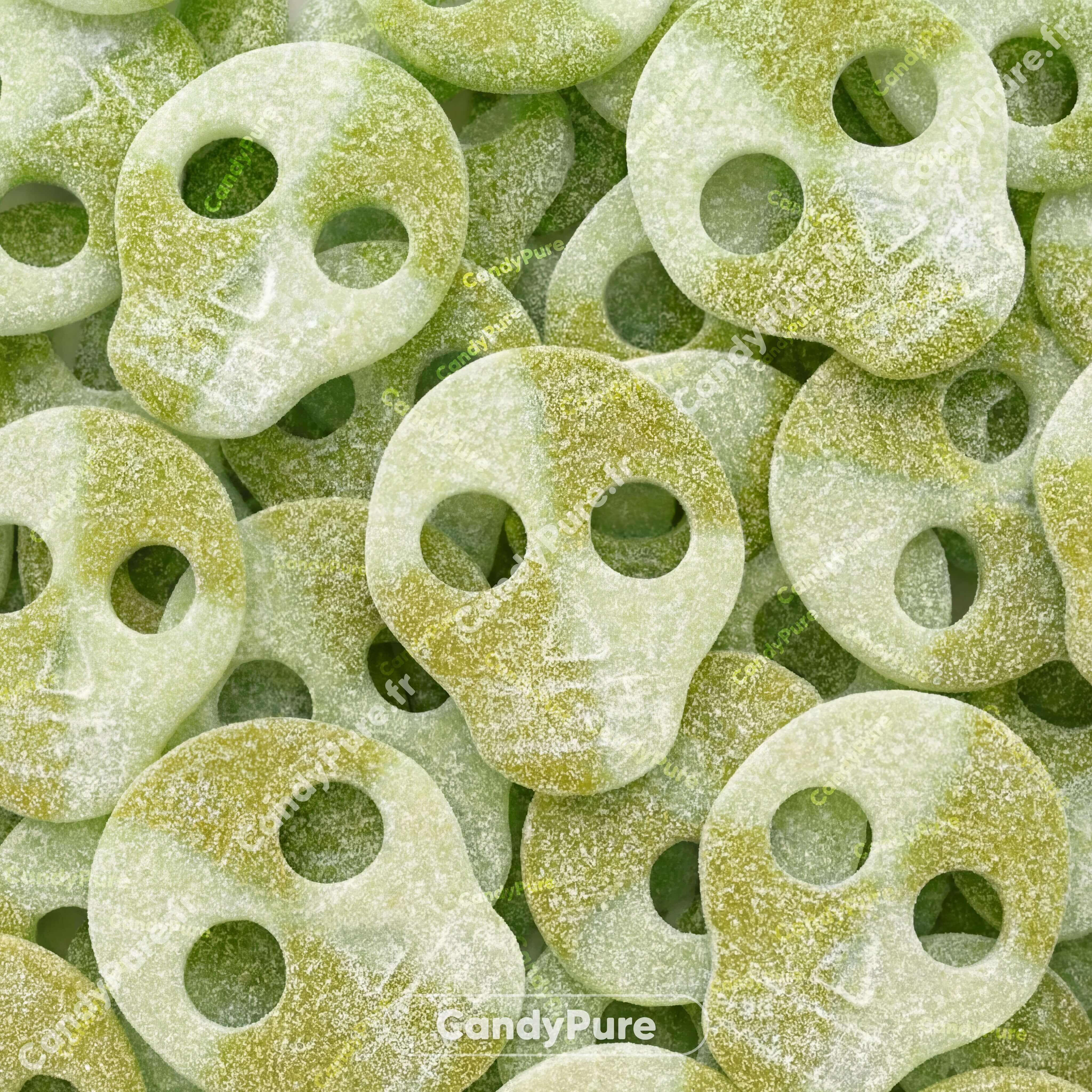 S-Marke Crânes Pomme - Bonbons Suédois (100g)